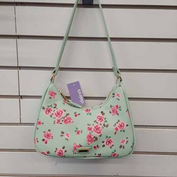 Claire's Shoulder Leather Bag - Lime Green - Picture 2 of 10